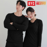 BYC 히트핏 남성내복 성인 남자 기모 발열 내의 히트택 상의 하의 세트 겨울 보온 방한 : 란제리아