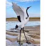 대형 학 조형물 조경 조각품 학조형물 호수 두루미 철제 새 : 양양직구