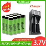 2025 새 배터리 18650 3.7V 3400mAh 충전식 배터리는 손전등 전동 칫솔에 사용할 수 있습니다. CameraToy 34B NCR18650B : 픽앤딜샵