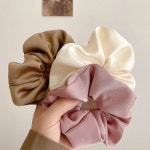 왕 여름스크런치 빅 실크 안아픈 곱창머리끈세트 : 하늘은하수