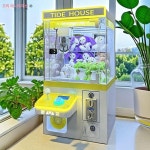 미니 인형 뽑기 장난감 옛날 캔디머신 업소용 추억의 핑크 인형뽑기 기계 가정용 상업용 : 지니몰store