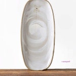 이천도자기 그릇 1호 식기 미색꽃 생선접시 26.5cm 그릇식기ssu463 : 핑크미D