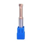 1개 치아 3개 전체 나사 가공 커터 텅스텐 카바이드 강철 CNC M1.2 M1.6 M2 M2.5 M3 M4 M5 M6 M8 M10 M12 강철용 M1.6X0.35X4X50 3F... 