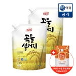 [포토리뷰500P]트리오 주방세제 곡물 우리현미 2.3L2개 + 200ml 주방세제 증정 : 천그루의 미니샵