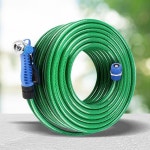 세차 호스 15M 다용도 물청소 호수 릴 분사기 고무 고압 수도 PVC : 8989쇼핑 16호점