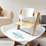 하이체어 푸드캐처 식탁의자 자기주도 이유식 받침대 음식물 포켓 트립트랩 푸드 턱받이 : 비밀 영역