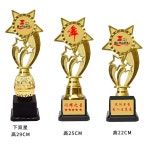 우승 트로피 골드 우승컵 플라스틱 컵 금상 경품 대회 1. 별 3개 C 20cm : 타오바오 store