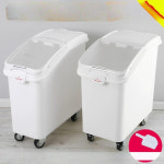 업소용 밀가루통 잡곡통 쌀통 120L 대용량 이동식 다용도 밀페용기 F.슬라이드 80L F8888 : 호언직구