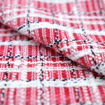 MTC-016 이태리 레드 코튼 썸머 트위드 원단 ½마 : 모스프 MoSF