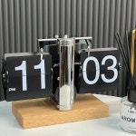 클래식 탁상 시계 인테리어 소품 알람 데스크 빈티지 테이블 디지털 전자 감성 자동 : 프레이야01