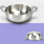 가족샤브용기 가정용샤브샤브용기 인덕션겸용 스텐 삼중 샤브샤브 양수냄비 3호 : 하사슈