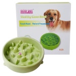 애완견 돌출 밥그릇 급체방지 식기 그린 대형견 강아지 물병 사료 : 마마포포