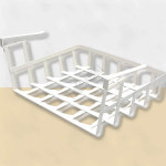 옷장정리함 냉장고정리함 걸이식바구니 36x26x14cm : 하사슈