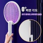 3way 접이식 전기 모기채 자동모기유발가정용자색광모기퇴치기 usb 투인원 다기능미니전기모기채 유인 자동모기 파리채360° 강력한... 