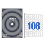 3641 108칸 폼텍지 물류관리용 100매 CD DVD 한국폼텍 기타 라벨 : 씨유니마켓