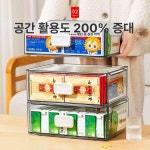 구급상자 대용량 설치형 가정용 약통 서랍형 약품 보관함 대형 2개 A : 가람국제유통