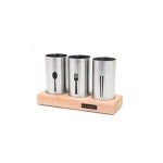 키친아트 수저 숟가락 젓가락 통 모던스텐 3구 삼구용품 물빠짐 식당 음식점 : 신한산업