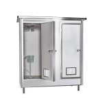 이동식간이화장실 농막 재래식 공원 농촌 캠핑 행사장 화이트 더블 : 글로바잉1