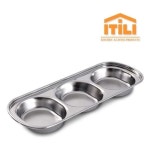 이딜리 초장기 스텐 스탠 3구 삼구 소스 보울 볼 앞접시 종지 보관 용기 식당 : 신한산업