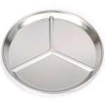 스테인리스 스텐 스탠 나눔 접시 3칸 3구 삼구 분할 반찬 그릇 앞 26센치 식당 : 신한산업