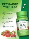 Natures Truth 네이처스트루스 B12 설하정 5000mcg 60정 베리맛 에너지 회복 : 울프햄찌