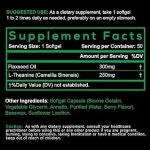 Smarter 스마터 L-테아닌 250mg 논GMO 아마씨유 소프트젤 150정 3팩 구성 : 울프햄찌