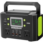 젠스락 휴대용 발전소 110V300W 순수 사인파 태양광 발전기 222Wh 백업 리튬 배터리AC 콘센트QC 3.0타입 CLED 조명 포함 CPAP 가족... 