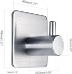 Fotosnow 강력접착 스테인리스 벽걸이 후크 F8012 녹슬지않는 생활용 : 더봄30