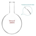 스토니랩 보로실리케이트 라운드 보텀 플라스크 2L 장경 RBF-LongNeck-Glass-2L 실험용 내열유리 : 더봄19