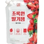 초록원 1kg 딸기잼 저렴한 빵에 사용법 파우치 잼 무료 배송 식품 구입처 홈메이드 유통기 : 런글로벌