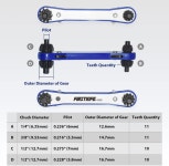 퍼스트인포 4in1 드릴 척키 H5164 무게감 있는 알루미늄 내구성 : 더봄18