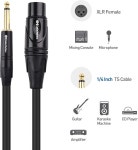 케이블메터스 XLR to 1/4 TS 마이크 케이블 500044-6 음향연결 고음질 노이즈차단 : 더봄09
