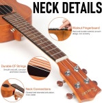 Kmise 콘서트 우쿨렐레 입문용 초보자 세트 CR2032 고음정 조율 편안한 연주감 : 더봄31