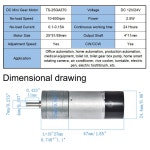 Bemonoc 12V DC 기어모터 엔코더 모터 130RPM 고속정밀 제어 : 더봄23