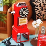 레트로 공중 전화기 볼리비 카페 전화 옛날전화기 빈티지 촬영 레드 : 수호글로벌