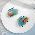 싼비즈 [H-054]헤어집게핀 어항물고기집게핀 46x34mm ,1개 : 싼비즈스토어