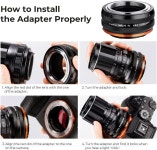 K&F Concept M42 to 소니E마운트 렌즈마운트 어댑터 KF06.498 수동초점 고정밀 CNC 가공 : 엄마직구6