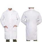 DR유니폼 남녀공용 면 긴팔 무릎길이 의사 약국 실습 실험복 B0C4N1J487 : 더봄20