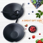 비비미 내구성일본라멘볼2p 대형 멜라민국그릇 세트 黑 : 더봄24