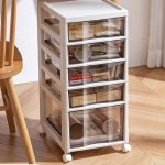 주방 거실 이동식 보관 리빙박스 플라스틱 투명 서랍장 수납장 : 필승싸이클