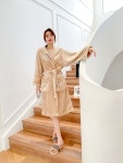 성인 롱 긴 물 선물 민박 흡수 샤워 가운 집들이 남자 신혼 : 비제리론