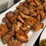 불향기흑미네 국내산 흑돼지 초벌 연탄 수제 양념 돼지갈비 500g 캠핑음식 : 불향기흑미네