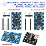 1/2pcs 2Pro 328 3.3V/8M 5V/16M ATMEGA328/168 ATMEGA168 ATMEGA328P-AU Arduino 용 3.3V/8MHz 5V/16MHZ A : 벨류상점