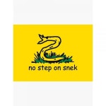 Sanders Stickers No Step on Snek 옐로우 앤 블랙 플래그 헬리콥터 라이드 ANCAP Libertarian MAGA Kekistan 재미있는 키디시 스네이... 