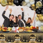 졸업파티 풍선 아치 세트 2025 블랙골드 파티용품 H4028-36BB : 호호마켓10