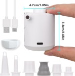 XINBAOHONG 휴대용 미니 에어펌프 H9725 소형 캠핑랜턴 겸용 충전식 : 엄마직구31