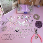 WASTROYAL DIY 선캐처 만들기 키트 400pcs 크리스탈 장식품 실내 인테리어 : 제이에이치상사8