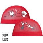 미즈노 메쉬 수모 천수모 O1257869 귀여운수모 스판수영모자 운동 : 키드앤키드