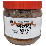 재래식 집 된장 국산 콩 명품 재래된장 시골 전통 저염 묵은 조선 고령 1kg : 장현식품
