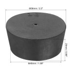 MECCANIXITY 실험실 고무마개 48-56mm 원형 튜브 플러그 2개입 : 멀티스토어4